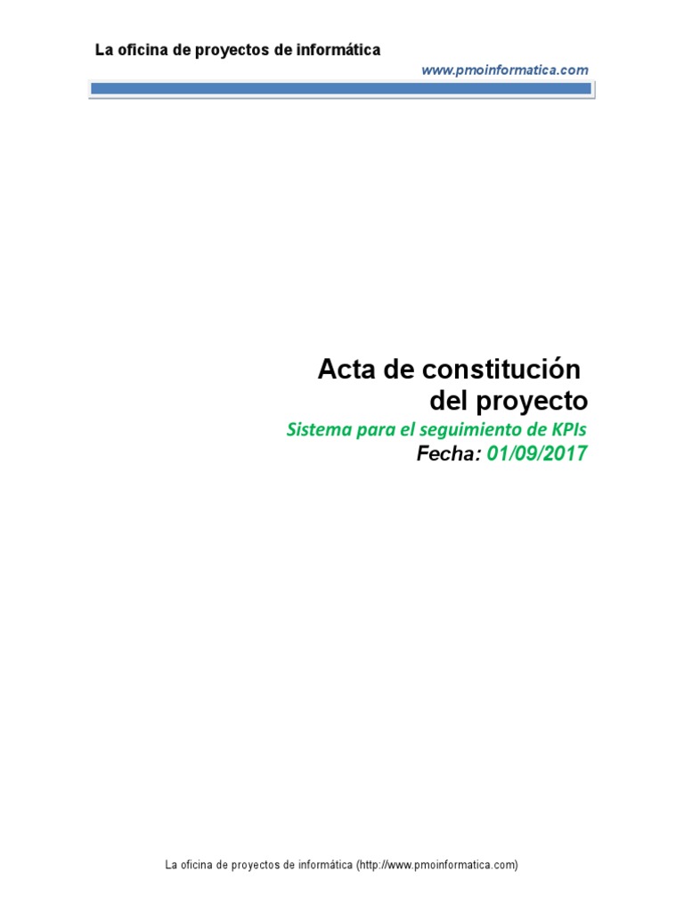 Pmoinformatica Plantilla Acta De Proyecto 2 Laminas Pdfmodelo De Acta ...