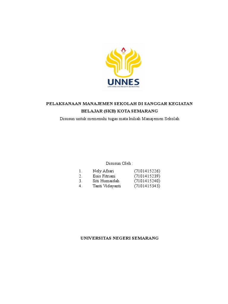 Laporan Observasi Manajemen Sekolah