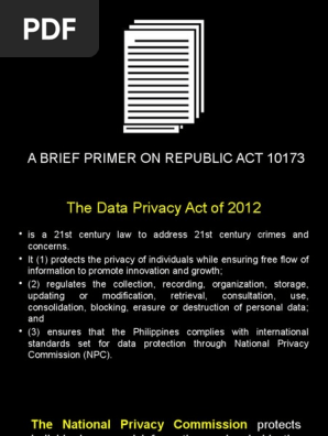 Data Privacy Act Pdf Privacy Personally Identifiable Information