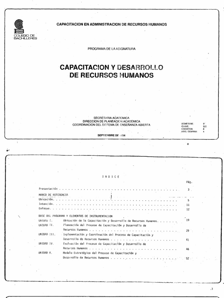 Capacitacion y Desarrollo de Recursos Humanos | PDF