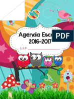 Agenda 2016 2017 Motivo Búhos