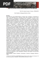 Artigo_FERREIRA, A. Leonan A._educação Escolar, Saber Objetivo e Sociedade