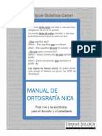 Manual de Ortografia Nicaraguense