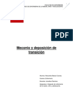 Meconio y Deposicion de Transicion. UPV