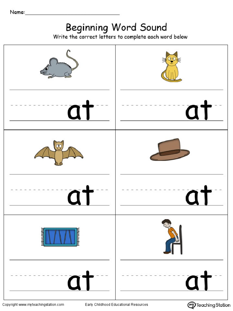 Beggining Word Sound | PDF