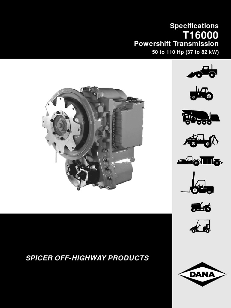 T16000 Transmission PDF | PDF | Horsepower | Transmission (Mechanics)