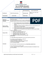 Mental Health Assessment Task - 2017