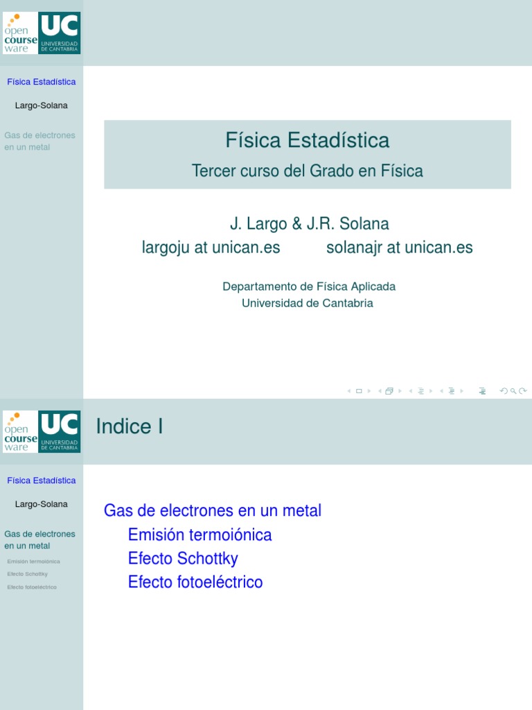 Emisión Termoiónica PDF Efecto fotoeléctrico Electrón