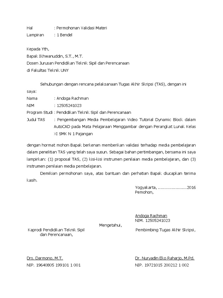 Lembar Validasi Ahli Materi