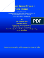 Bus Rapid Transit System: Case Studies: at Dr. MCR HRDI, Hyderabad