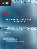 Artificial Intelligence in Power System