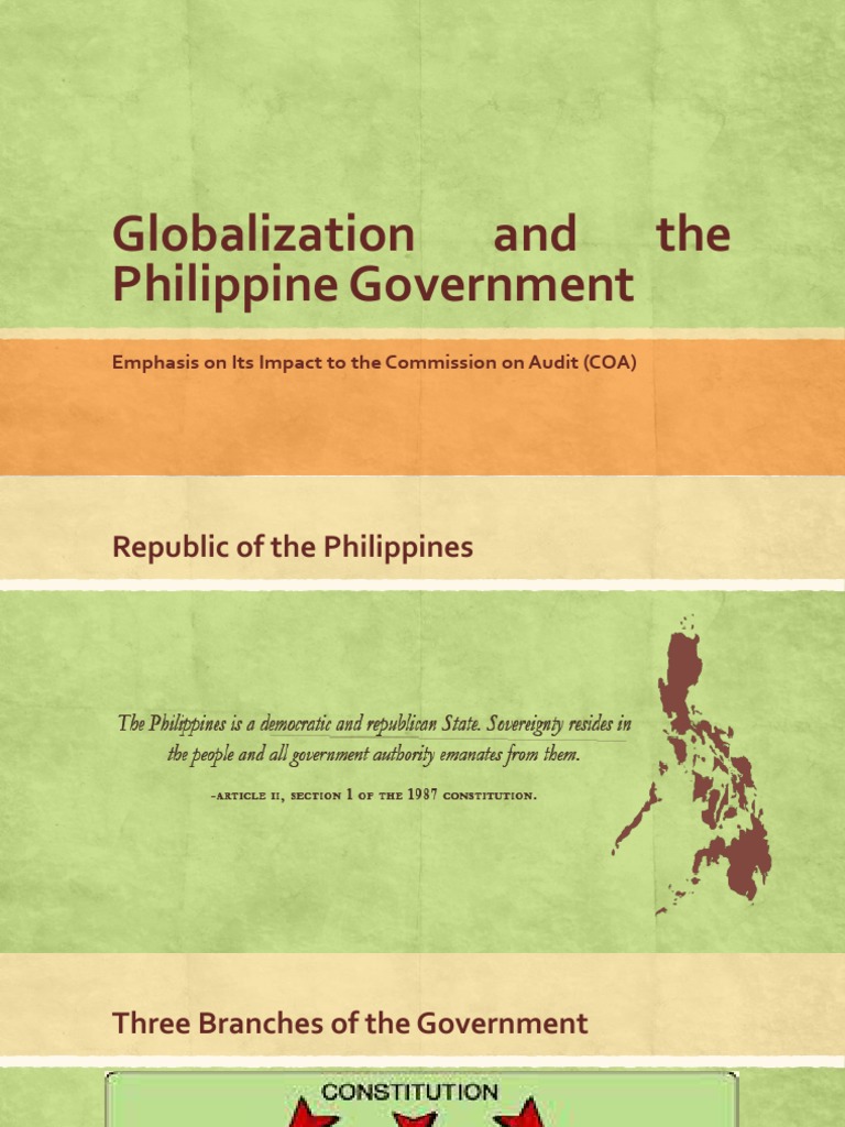 Globalization and Philippine Governance | PDF | President Of The ...