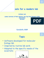 Handy Tools For A Modern Lab: Euroscipy 2009