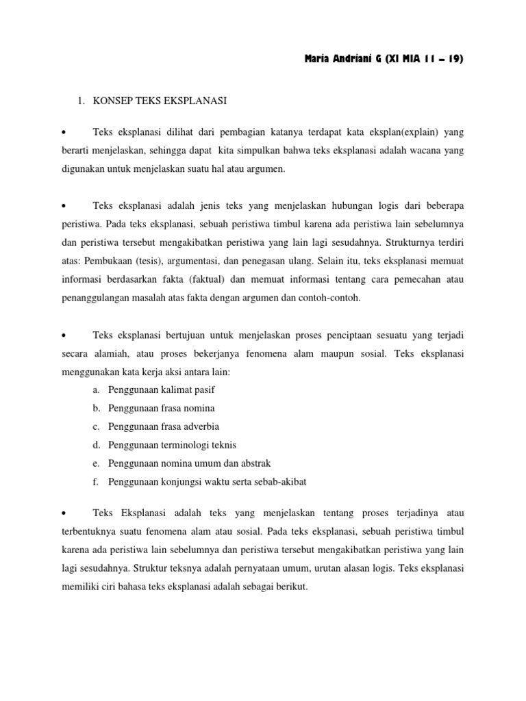 Teks Eksplanasi Pdf