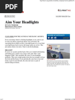 Popular Mechanics - Aim Your Headlights