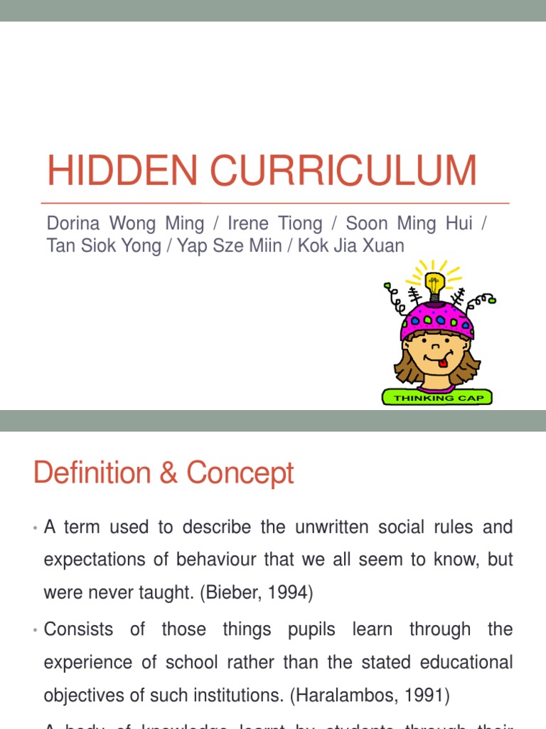The Hidden Curriculum Unexpected Lessons Learned Through Pam Bondi Education - wepm59e