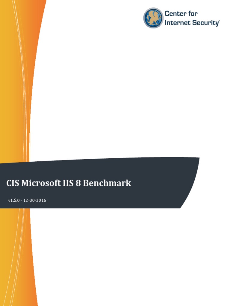 CIS Microsoft IIS 8 Benchmark v1.5.0 | PDF | Transport Layer Security |  Http Cookie
