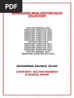 Bangladesh Bank Written Math