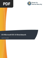 CIS Microsoft IIS 10 Benchmark v1.0.0