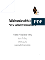 YPCPublications Public Perceptions of The Security Sector and Police Work in Yemen January 2013