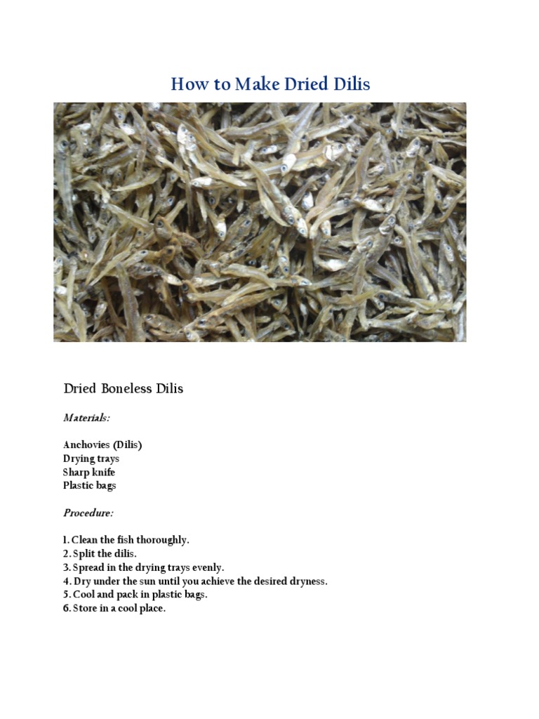 How To Make Dried Dilis Smoking (Cooking) Salt