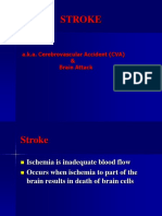 Stroke: A.K.A. Cerebrovascular Accident (CVA) & Brain Attack