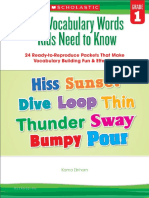 240 Vocabulary Words Kids Need To Know, Grade 1 PDF