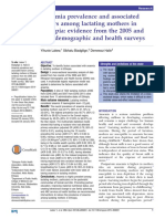 Anaemia Prevalence and Associated Factors Among Lactating Mothers in Ethiopia Evidence From The 2005 and 2011 Demographic and Health Surveys