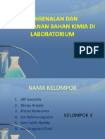 Pengenalan Dan Penanganan Bahan Kimia Di Laboratorium