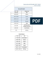 2nd Grade 17-18 Schedule