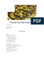 Pizza de Berenjenas