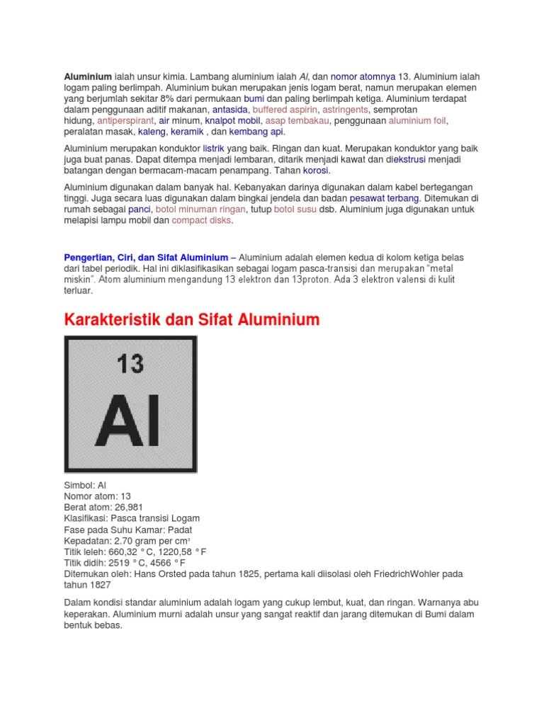 Aluminium Word PDF