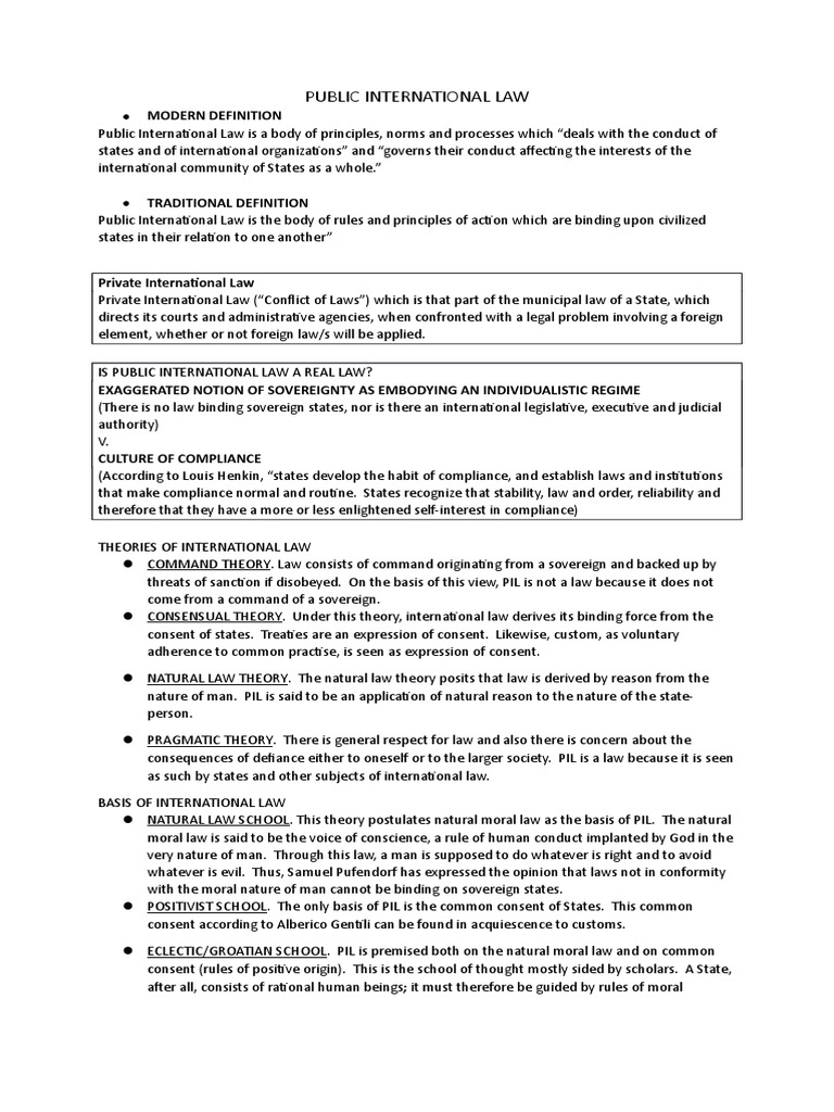 Understanding Public International Law | PDF | Sovereign State ...