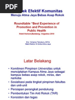 Download Praktek Efektif Komunitas Menuju Atma Jaya Bebas Asap Rokok_Prof Yohannes by sutopo patriajati SN35809220 doc pdf
