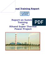 Report On Rihand Super Thermal Power Project