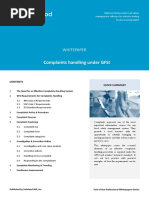 Complaints Under GFSI