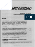 La Pol+¡tica Exterior de Colombia en El Siglo XX. Un Breve Repaso Hist+ Rico A Nuestra Politica Internacional Buitrago