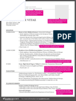Academics Lebenslauf Vorlage ENG 0 PDF