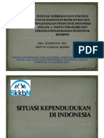 Evaluasi Kebijakan & Strategi Kespro Utk Ian Penduduk 10 THN Terakhir Dan Antisipasi Kedepan BKKBN