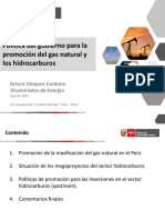 PPT Política de Promción GN - Hidrocarburos 20170823 AVasquez