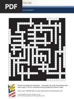 Constitution Crossword