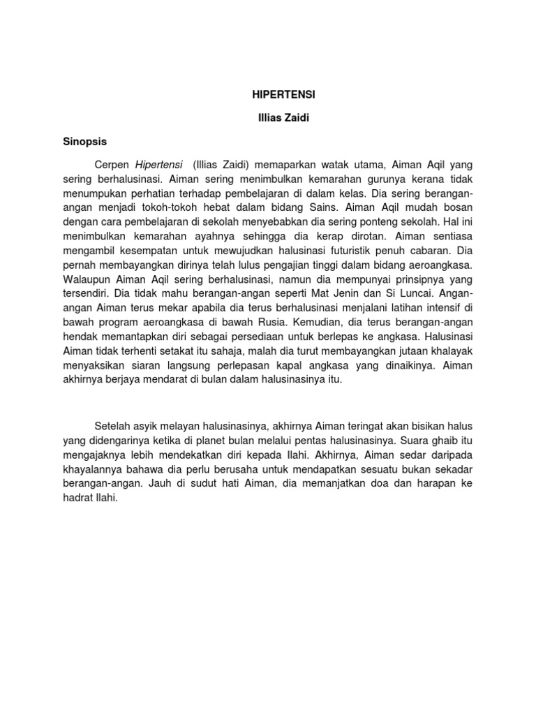 Cerpen Hipertensi Pdf