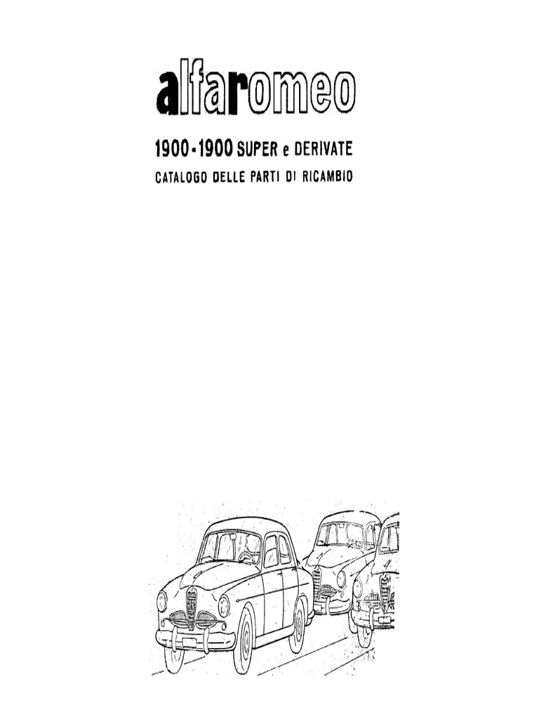 Pagine Da Catalogo Ricambi Alfa Romeo 1900