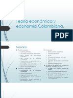 Teoría Económica y Economía Colombiana