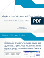 Graphical User Interfaces and Event Handling: Abstract Window Toolkit, The Java - Awt and Java - Awt.event Packages