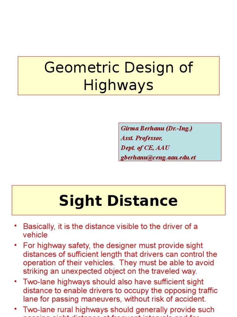 Highway Sight Distance and Safety | PDF | Friction | Acceleration
