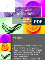 Schoolwide Procedures