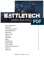 BattleTech BETA Manual