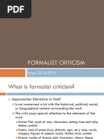 Formalist Criticism