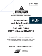 Precautions and Safe Practices For Gas Welding, Cutting and Heating - en - Mex-Es - Fr-Can